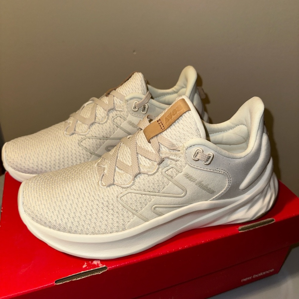 New Balance Cream Athletic Shoes